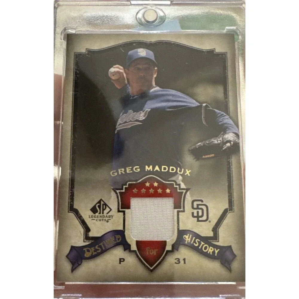 2008 SP Legendary Cut Destined for History Memorabilia #GM Greg Maddux